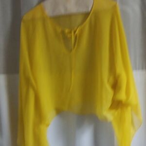 Elegant Yellow Women's Blouse